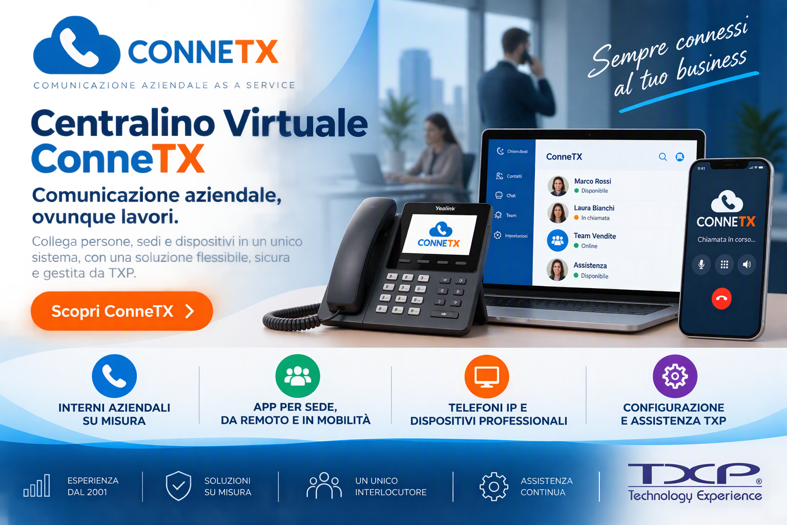 Centralino virtuale aziendale ConneTX