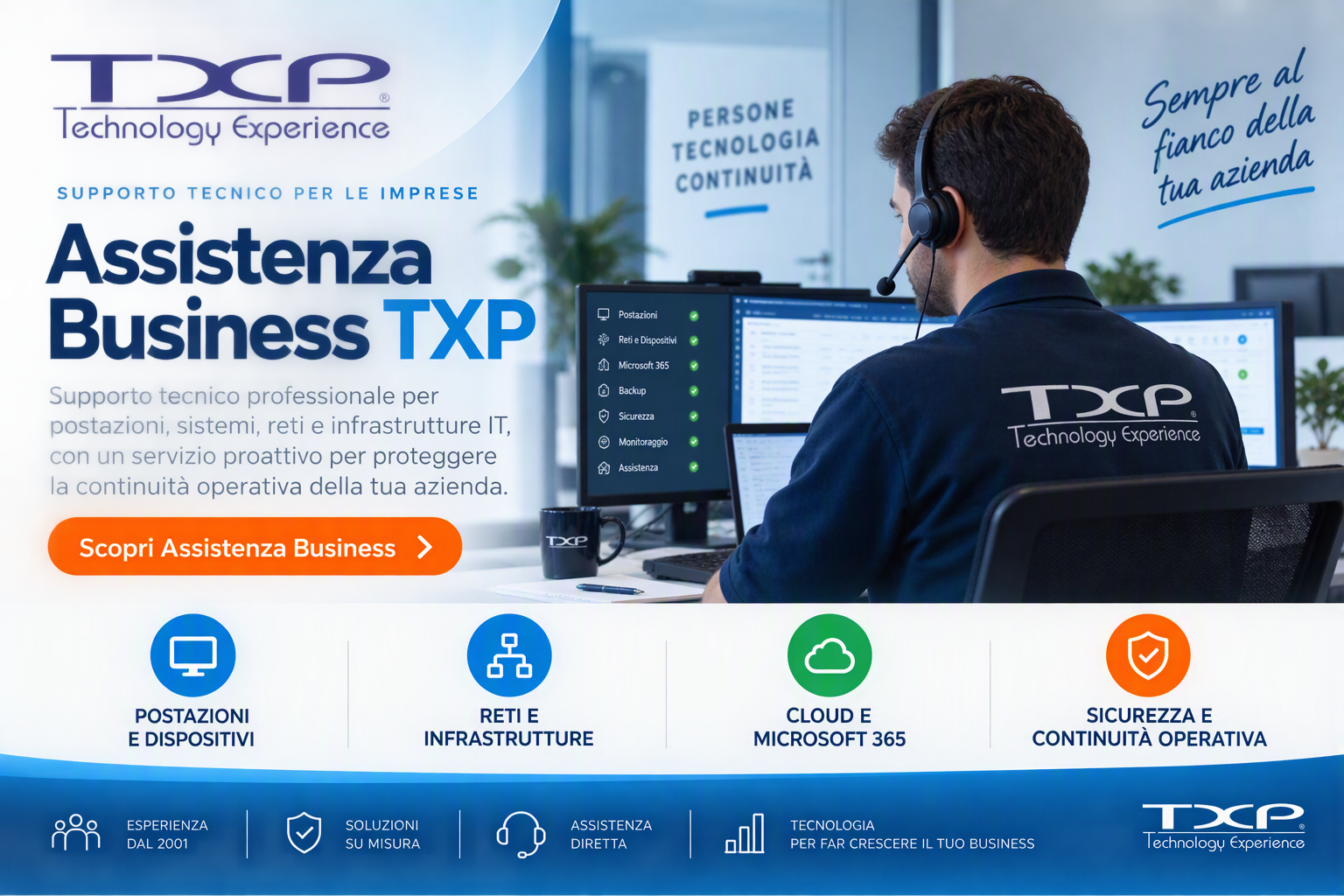 Assistenza IT per aziende con TXP